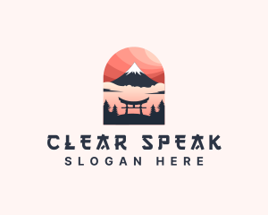 Mount Fuji Japan logo design