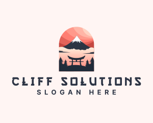 Mount Fuji Japan logo design