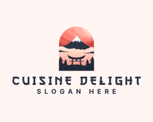 Mount Fuji Japan logo design