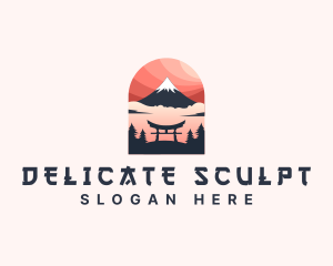 Mount Fuji Japan logo design