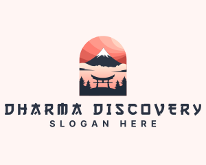 Mount Fuji Japan logo design