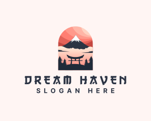 Mount Fuji Japan logo design