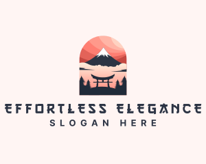 Mount Fuji Japan logo design