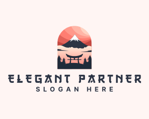 Mount Fuji Japan logo design