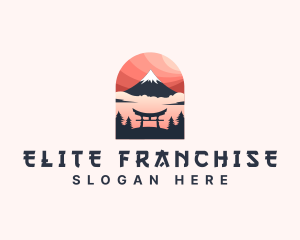 Mount Fuji Japan logo design