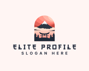 Mount Fuji Japan logo design