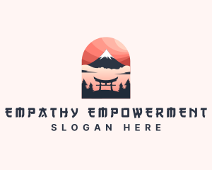 Mount Fuji Japan logo design