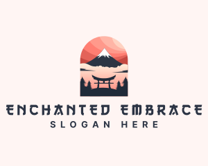 Mount Fuji Japan logo design