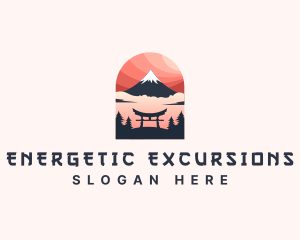 Mount Fuji Japan logo design