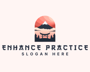 Mount Fuji Japan logo design