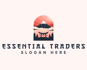 Mount Fuji Japan logo design