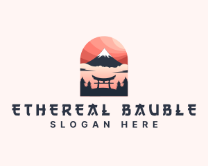 Mount Fuji Japan logo design