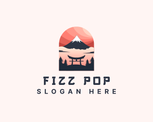 Mount Fuji Japan logo design