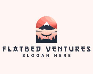 Mount Fuji Japan logo design