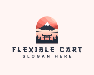 Mount Fuji Japan logo design