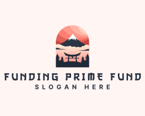 Mount Fuji Japan logo design