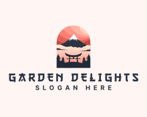 Mount Fuji Japan logo design