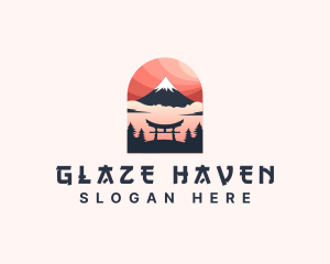 Mount Fuji Japan logo design