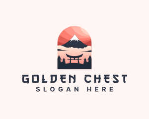 Mount Fuji Japan logo design