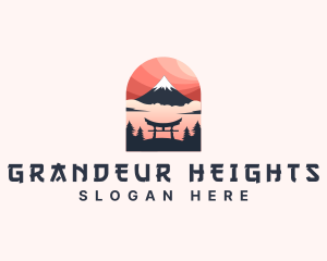 Mount Fuji Japan logo design