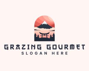 Mount Fuji Japan logo design