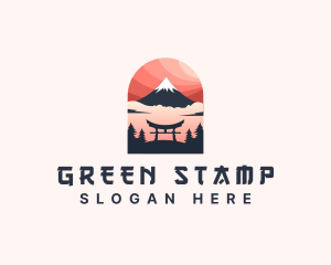 Mount Fuji Japan logo design