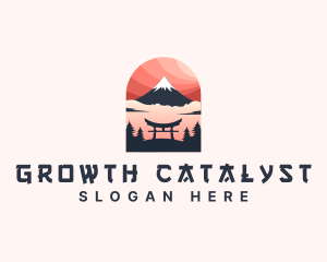 Mount Fuji Japan logo design