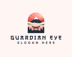 Mount Fuji Japan logo design