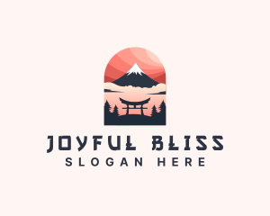 Mount Fuji Japan logo design