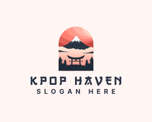 Mount Fuji Japan logo design