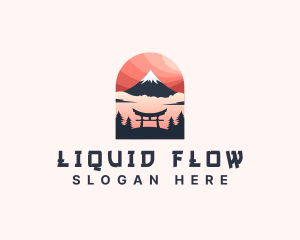 Mount Fuji Japan logo design