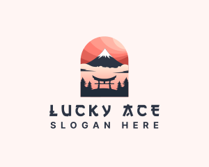 Mount Fuji Japan logo design