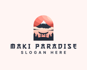 Mount Fuji Japan logo design