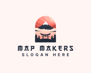 Mount Fuji Japan logo design