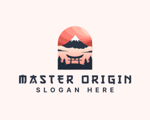 Mount Fuji Japan logo design