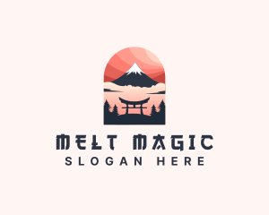 Mount Fuji Japan logo design