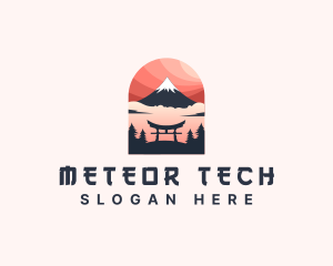 Mount Fuji Japan logo design