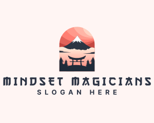 Mount Fuji Japan logo design