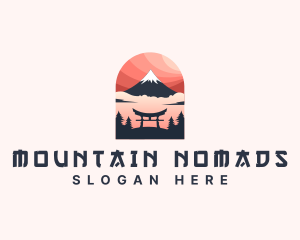 Mount Fuji Japan logo design