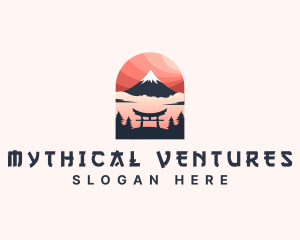 Mount Fuji Japan logo design