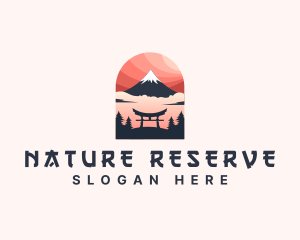 Mount Fuji Japan logo design