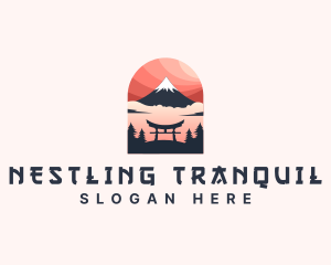 Mount Fuji Japan logo design