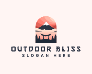 Mount Fuji Japan logo design