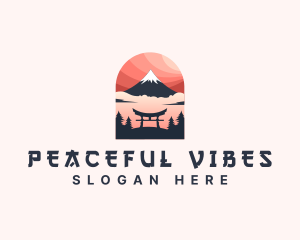 Mount Fuji Japan logo design