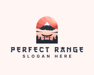 Mount Fuji Japan logo design