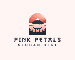 Mount Fuji Japan logo design