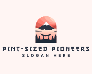 Mount Fuji Japan logo design