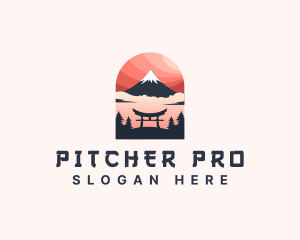 Mount Fuji Japan logo design