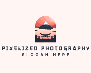 Mount Fuji Japan logo design