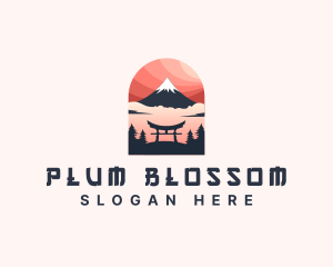 Mount Fuji Japan logo design